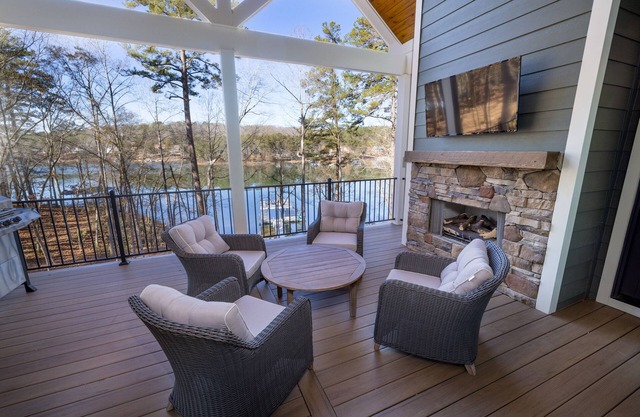 Lakefront NEW BUILD on pristine Lake Keowee w/ game room & double-decker dock!