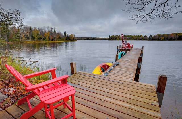 Lakefront Presque Isle Cabin w/ Private Dock