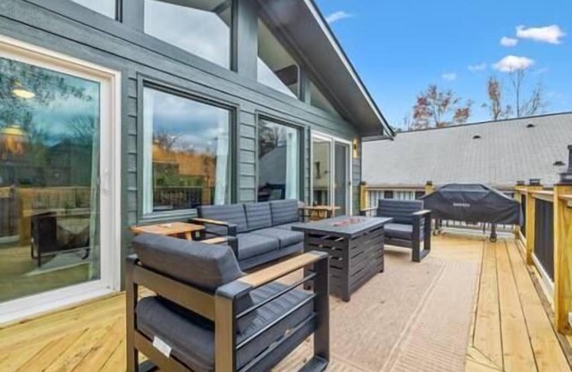 Lakefront property with scenic views