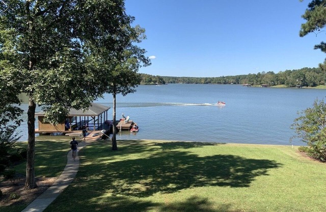 Lakefront Retreat w/ Big Water Views, Private Dock, & Fire Pit!