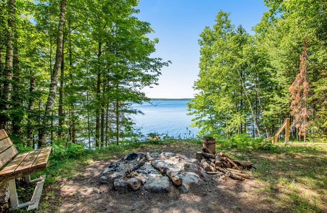Lakeside living with dock access, firepit, grill, & W/D - dog-friendly