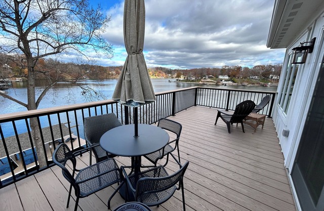 Lakeside Retreat in Goodview with Dock, Hot Tub, and Views!