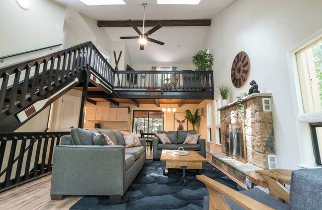 Lakeview Chalet w/ Hot Tub, Sauna, Decks, Boats, & Fire Pit!