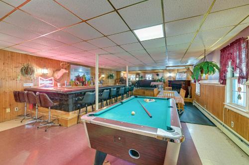 Lanesville Home with Pool Table, Bar and Deck!