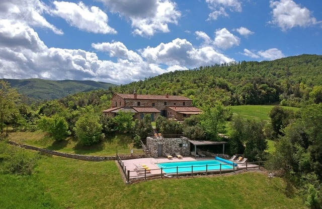 Large private villa with heated fenced pool