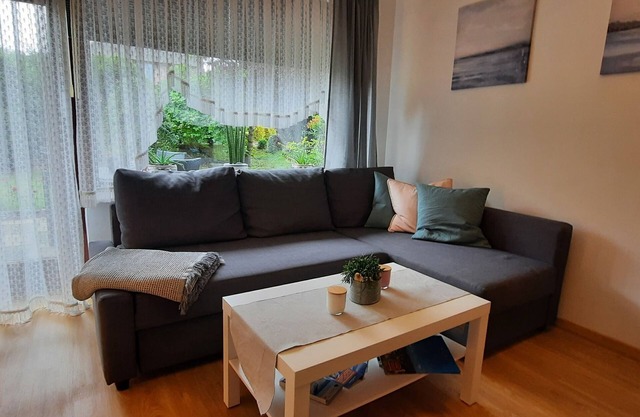 Large apartment with fireplace and washing machine