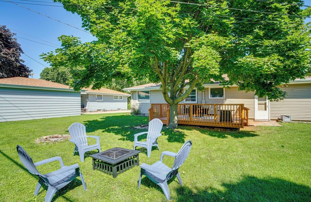 Large Backyard, Walk to Hospital: Sheboygan Abode!