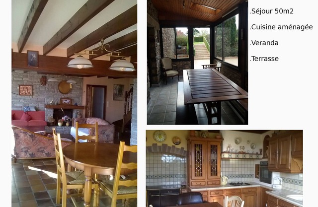 Large charming gîte with breathtaking view of Brocéliande Paimpont forest