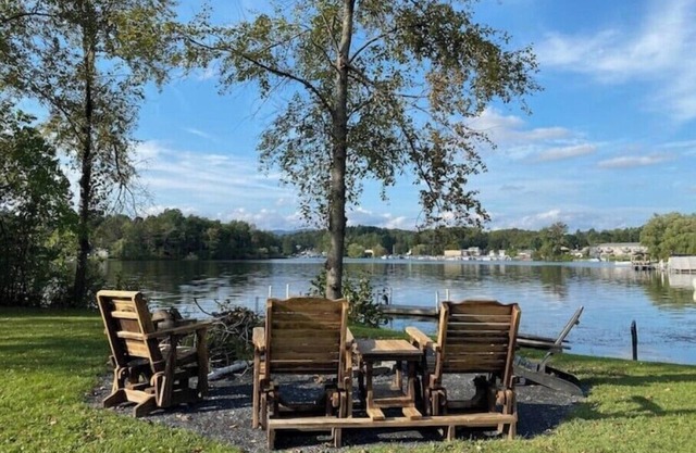 Large, comfortable house and yard located on a beautiful lake.
