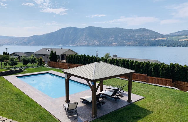 Large Home with Sweeping Lake Views, Heated Private Pool and Hot Tub