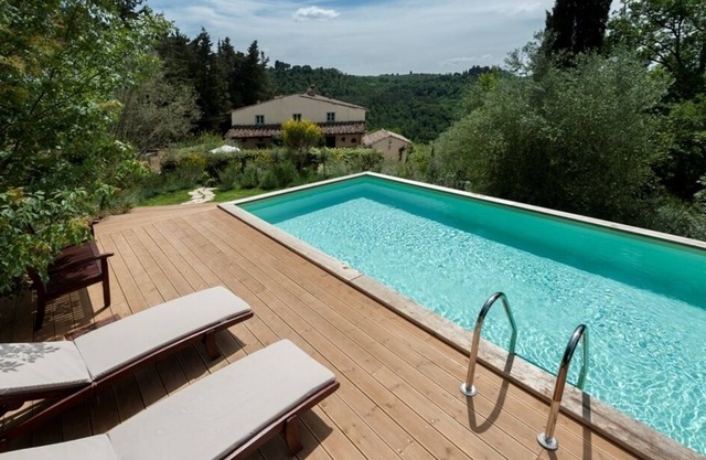 Große private Toskana Villa in der Nähe von Florenz mit Pool Hervorragende Aussicht