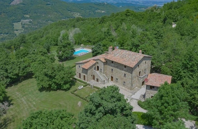 Große toskanische Villa für 12 Gäste mit Klimaanlage, privatem Pool und schöner Aussicht
