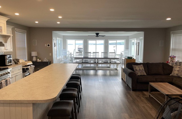 Large Waterfront Home at the North End of Conesus Lake with Garage Game Room!