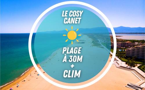 LE COSY Canet - Studio pour 2 personnes à 30m de la plage