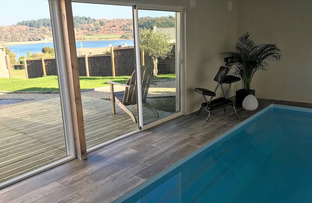 Gite TY STEREC SCHWIMMBAD mit Meerblick 29° beheiztes Hallenbad und Hammam