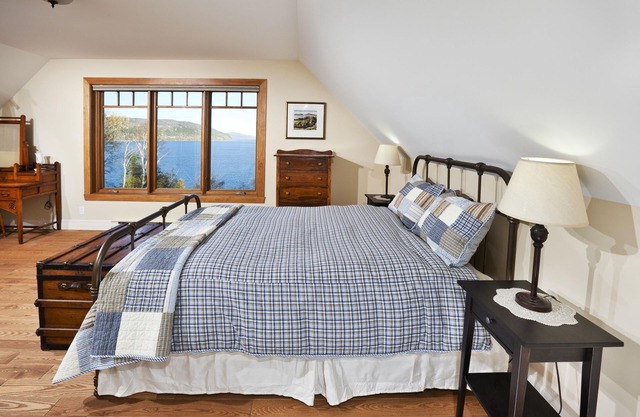 Les Echos du Fleuve, neues Haus am Ufer des Saint-Lawrence, Ski Le Massif
