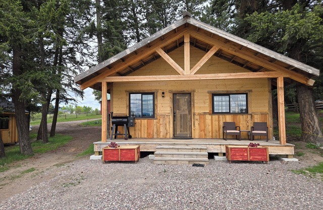 "Lewis and Clark" cabin at Columbia Mountain Ranch. Near Glacier National Park!