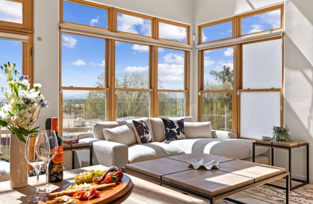 Light Modern Railyard View Loft