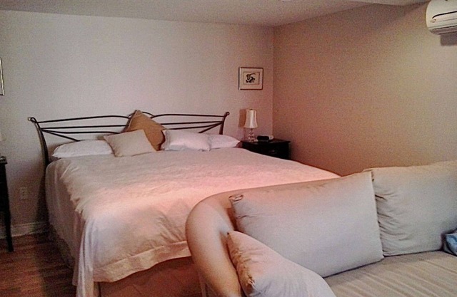 Linden Homestead: Modern Queen Bed B&B suite in Century Farm House
