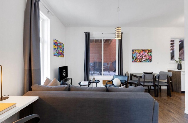 Liv MTL* 55% Off * MTL 202 Modern 1BR | Relaxed Getaway + Spacious Rooftop Patio + Office + Pets Stay Free!