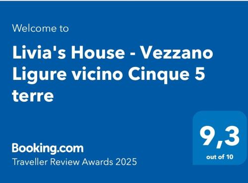 Livia's House - Vezzano Ligure vicino Cinque 5 terre