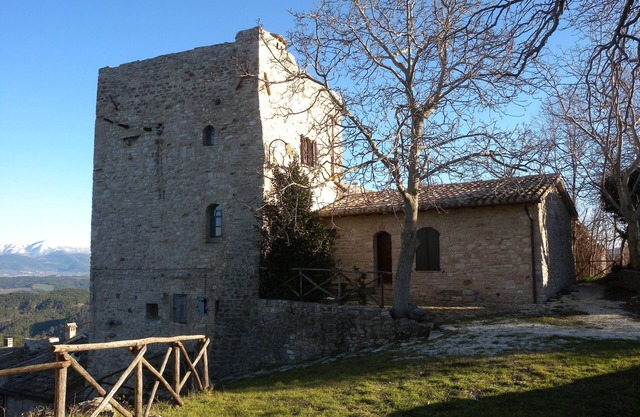 Das Leben in Umbrien in der antiken Burg Morcicchia