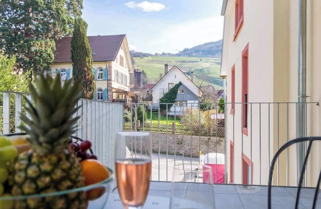 living Timeless Adler Apartments Deluxe Balkon
