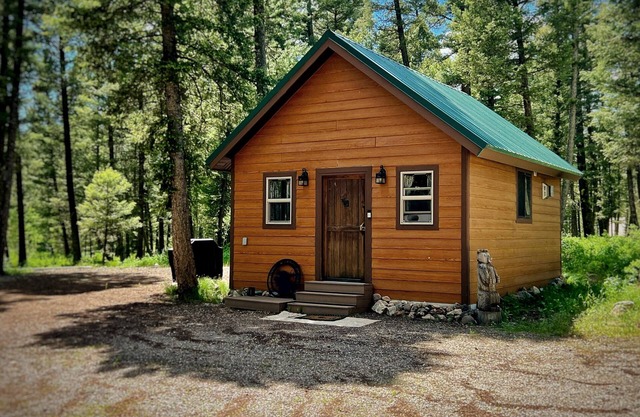Loft cabin nestled in the woods with two acres to yourself.