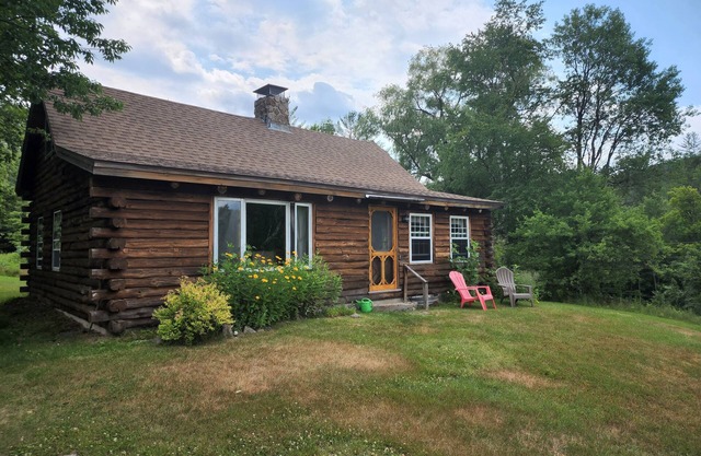 Blockhaus in den White Mountains von New Hampshire
