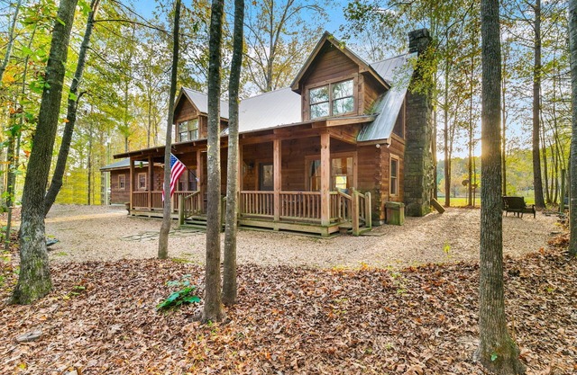 Log Cabin On The Lake