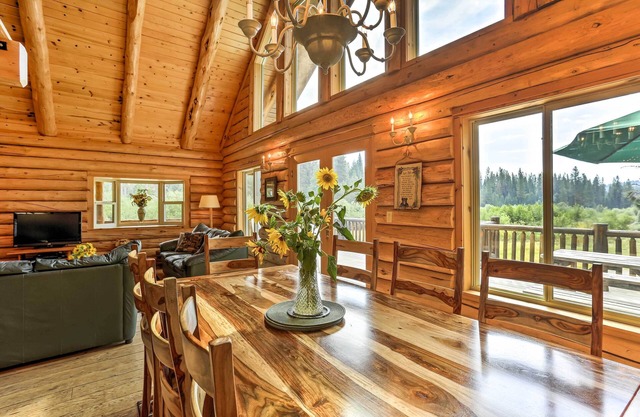 Log Home on 60 Private Acres By Mt Shasta Ski Park