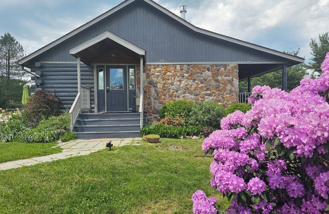 Log Home w/Mtn & Lake View- Central Air, Fiber Internet, Covered Porch, Firepit