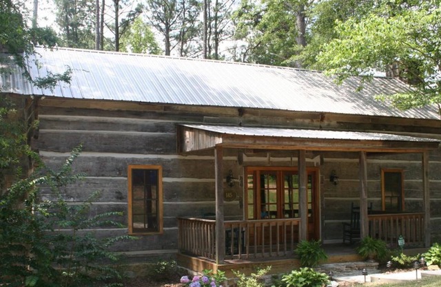 Looks Rustic But Luxury Awaits You at Two Cabins Lodge. Lakefront with pool.