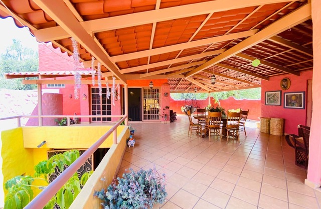 Lots of airy outdoor space in this cute Mexican home