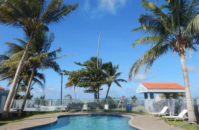 Lovely 3-bedroom 2 bath, ocean view penthouse with beach access and pool.