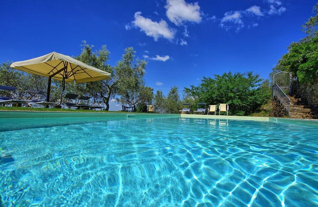 Schöne Wohnung mit Pool, W-LAN, TV, Haustiere erlaubt und Parkplatz, bei Greve In Chianti