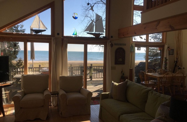 Schöne Lake Huron Haus am schönen Sandstrand