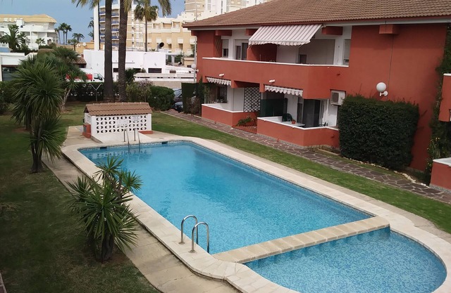 Lovely modern apartment ,A/c Bedrooms ,Fully equipped ,Pool & Safe sandy beach .