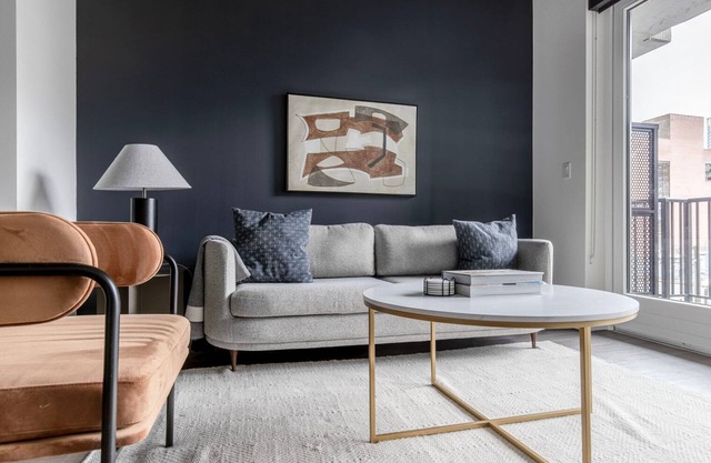 Lovely River North 1BR w/ Grills, Terrace + Fire Pits, by Blueground