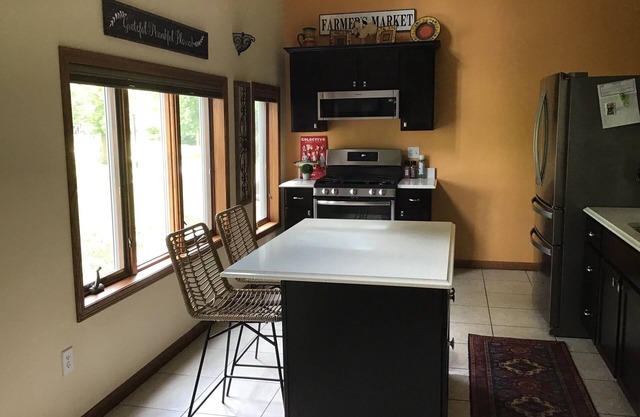 Lovely riverfront destination featuring open concept loft style