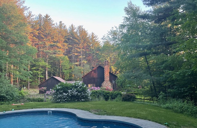 Lovely vacation home on secluded hillside with views and heated pool