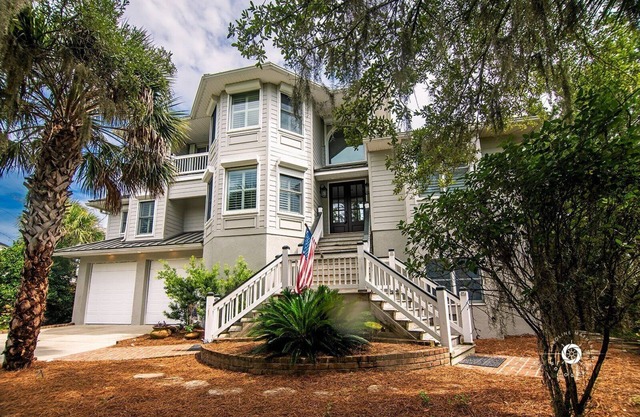 Low Country Home w/ Creek & Ocean views, dock, & indoor / outdoor living spaces