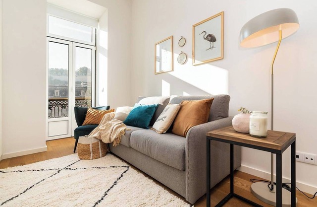 Shades of blue and a jaunty design studio