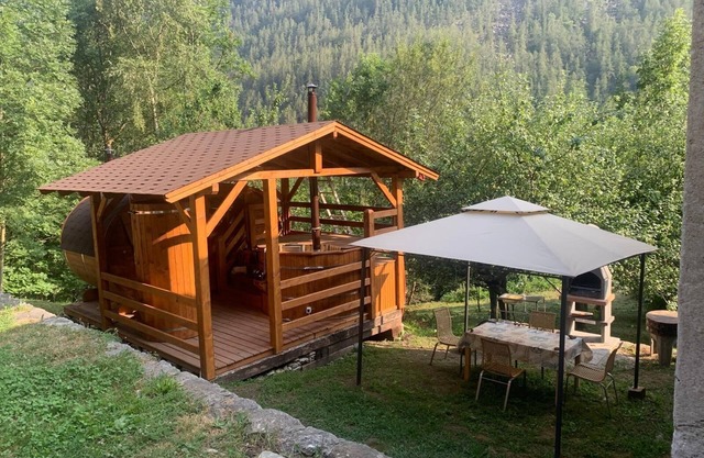 Lu Biulè d'Aldo - Comfortable chalet in ancient hamlet, outdoor wellness area