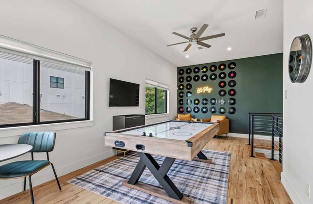 LUX Dallas Rental 3BR Backyard Game Room