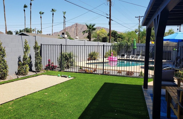 LUX Old Town Scottsdale, private pool hot tub bocce, Open play pickleball nearby