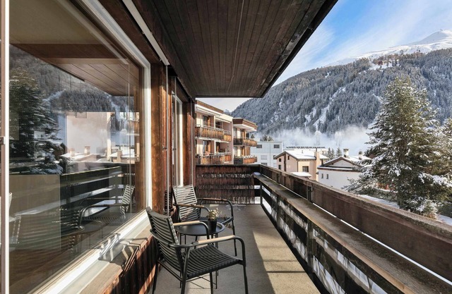 Luxusresidenz Davos, Aussicht, Privater Balkon