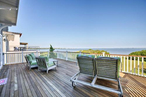 Luxe Waterfront East Quogue Home with Beach On-Site!