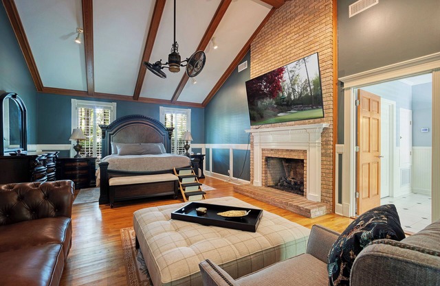 Luxurious 4-Bedroom Retreat with Theater, Pool, Hot Tub, and Bar on 6 acres.