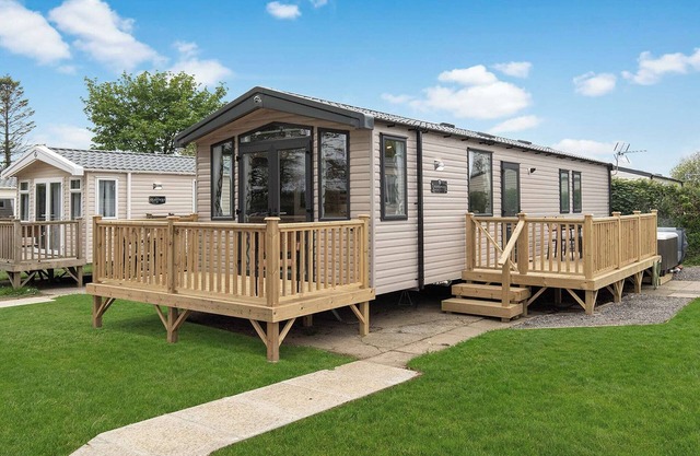 Luxurious and contemporary caravan.